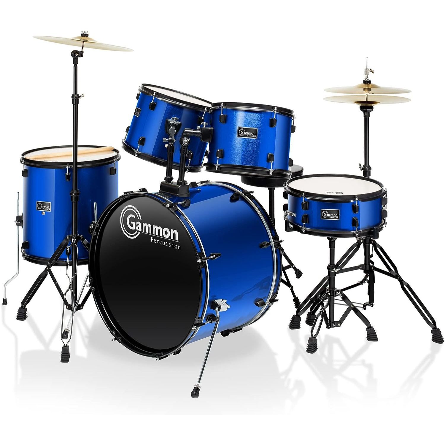 LW Essentials® Basic 5-Piece Complete Drum Set with Hardware
