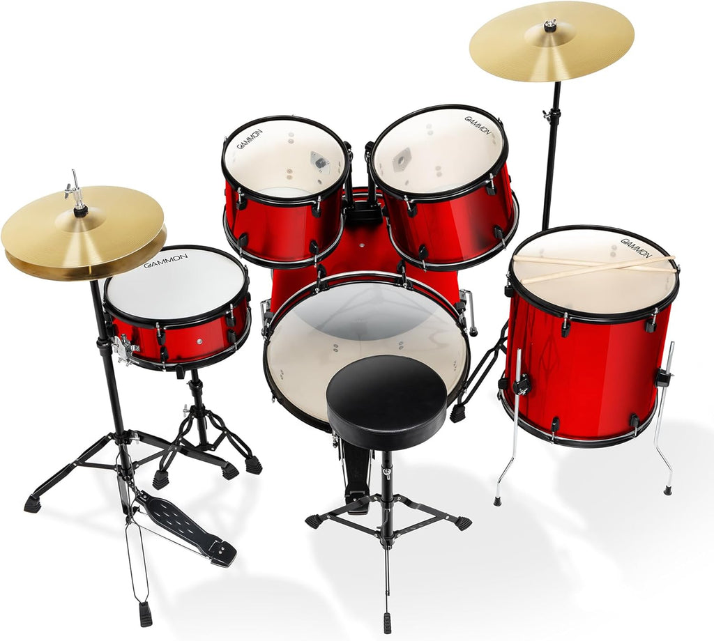 LW Essentials® Basic 5-Piece Complete Drum Set with Hardware