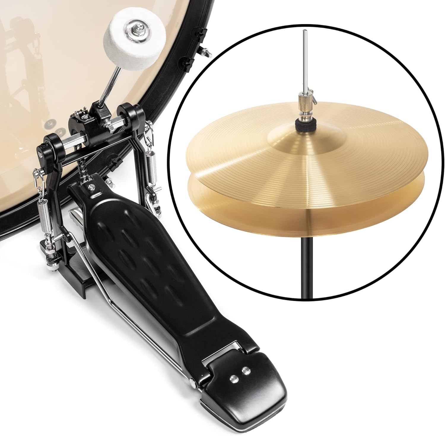 LW Essentials® Basic 5-Piece Complete Drum Set with Hardware