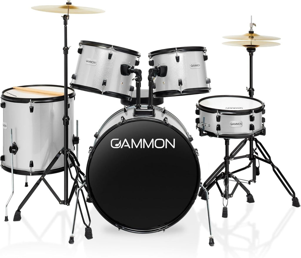 LW Essentials® Basic 5-Piece Complete Drum Set with Hardware