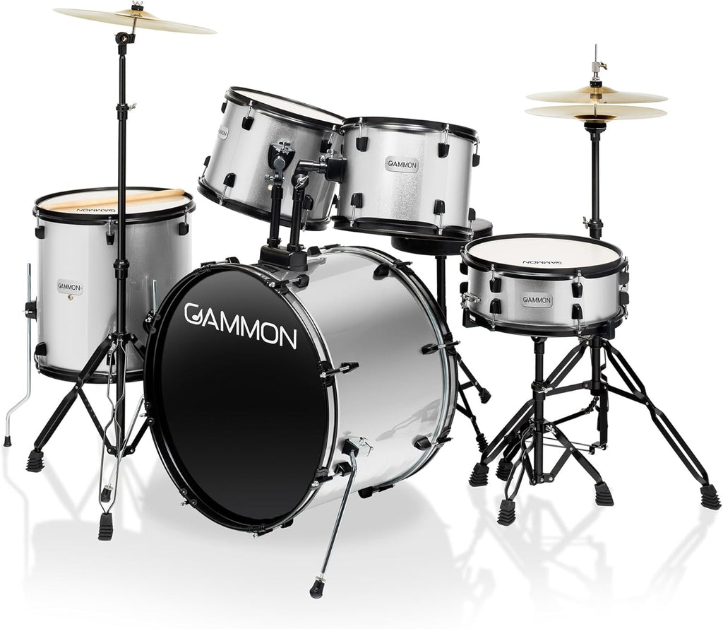LW Essentials® Basic 5-Piece Complete Drum Set with Hardware