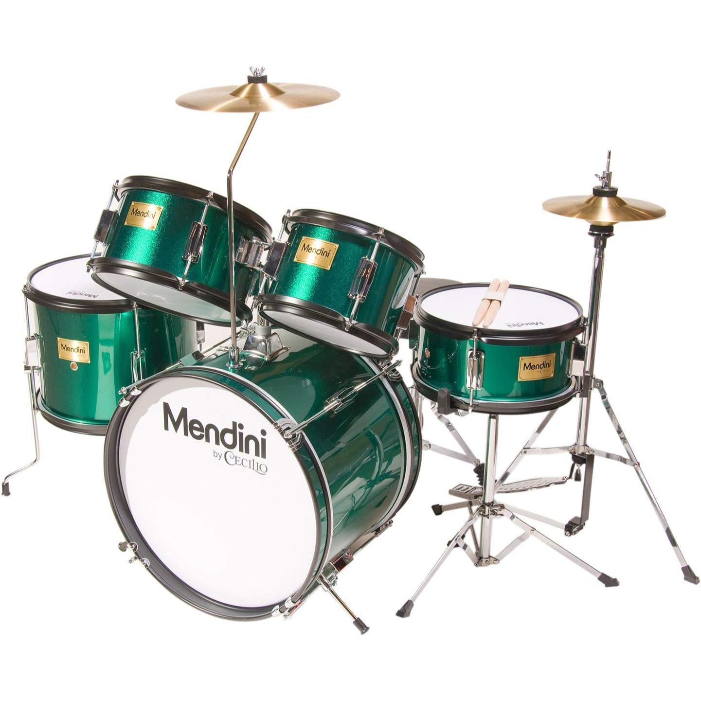 LW Essentials® Basic 5-Piece Junior Kids Drum Set with Hardware