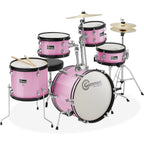 LW Essentials® Basic 5-Piece Junior Kids Drum Set with Hardware