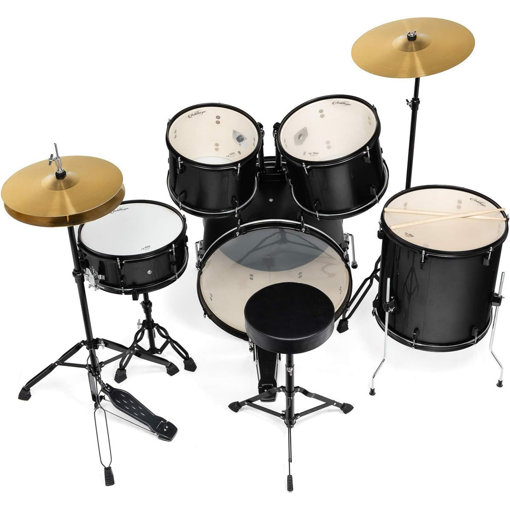 LW Essentials® Premium 5-Piece Complete Drum Set with Hardware