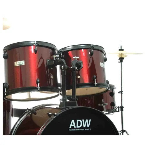 LW Essentials® Premium 5-Piece Complete Drum Set with Hardware