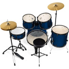 LW Essentials® Premium 5-Piece Complete Drum Set with Hardware