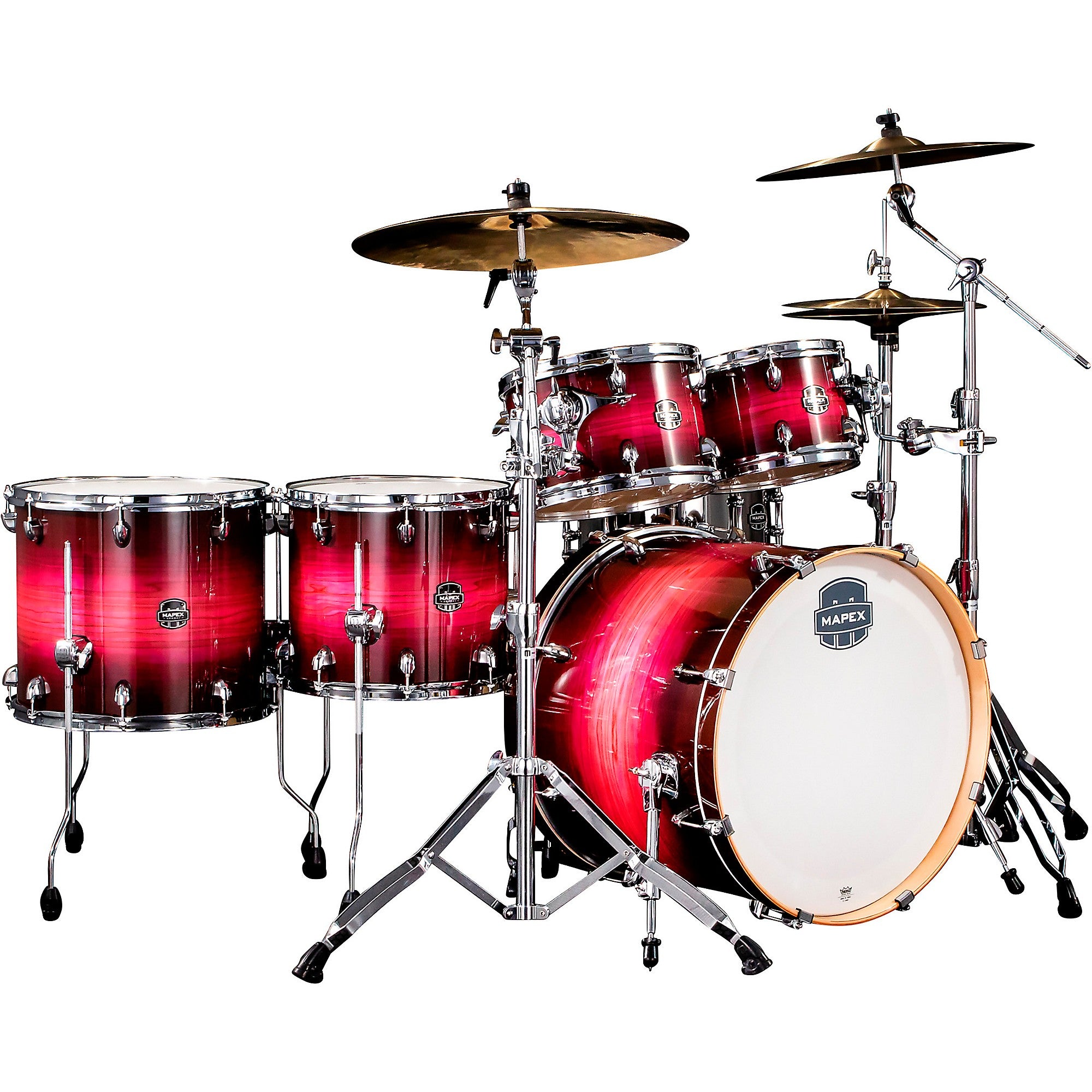 Mapex LT628S Armory Series 6-Piece Studioease Shell Pack Fast Toms With 22-inch Bass Drum