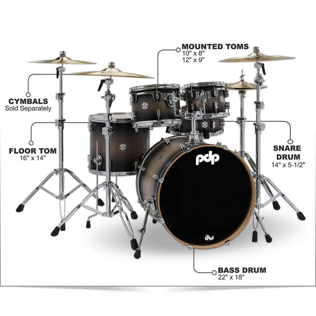 PDP Concept Maple 5-Piece Shell Pack