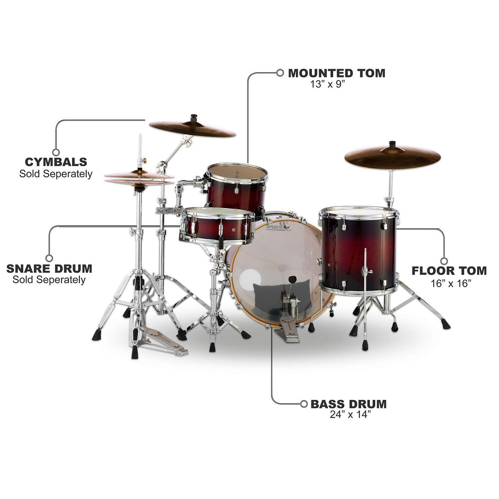 Pearl Decade Maple 3-Piece Shell Pack With 24-inch Bass Drum