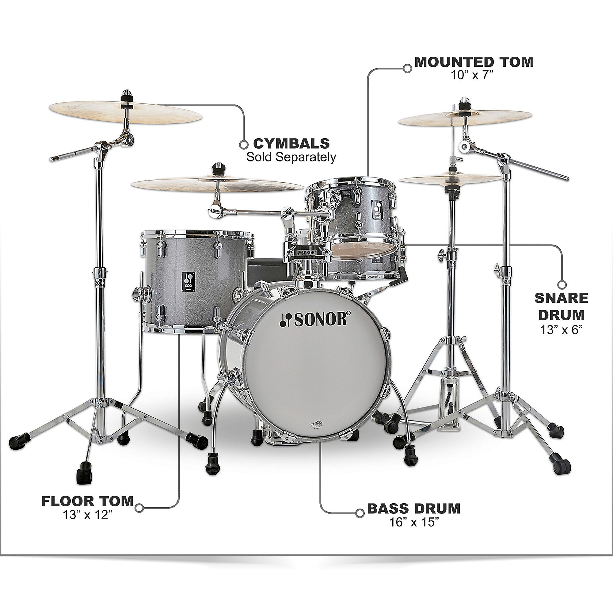 SONOR AQ2 Safari Maple 4-Piece Shell Pack