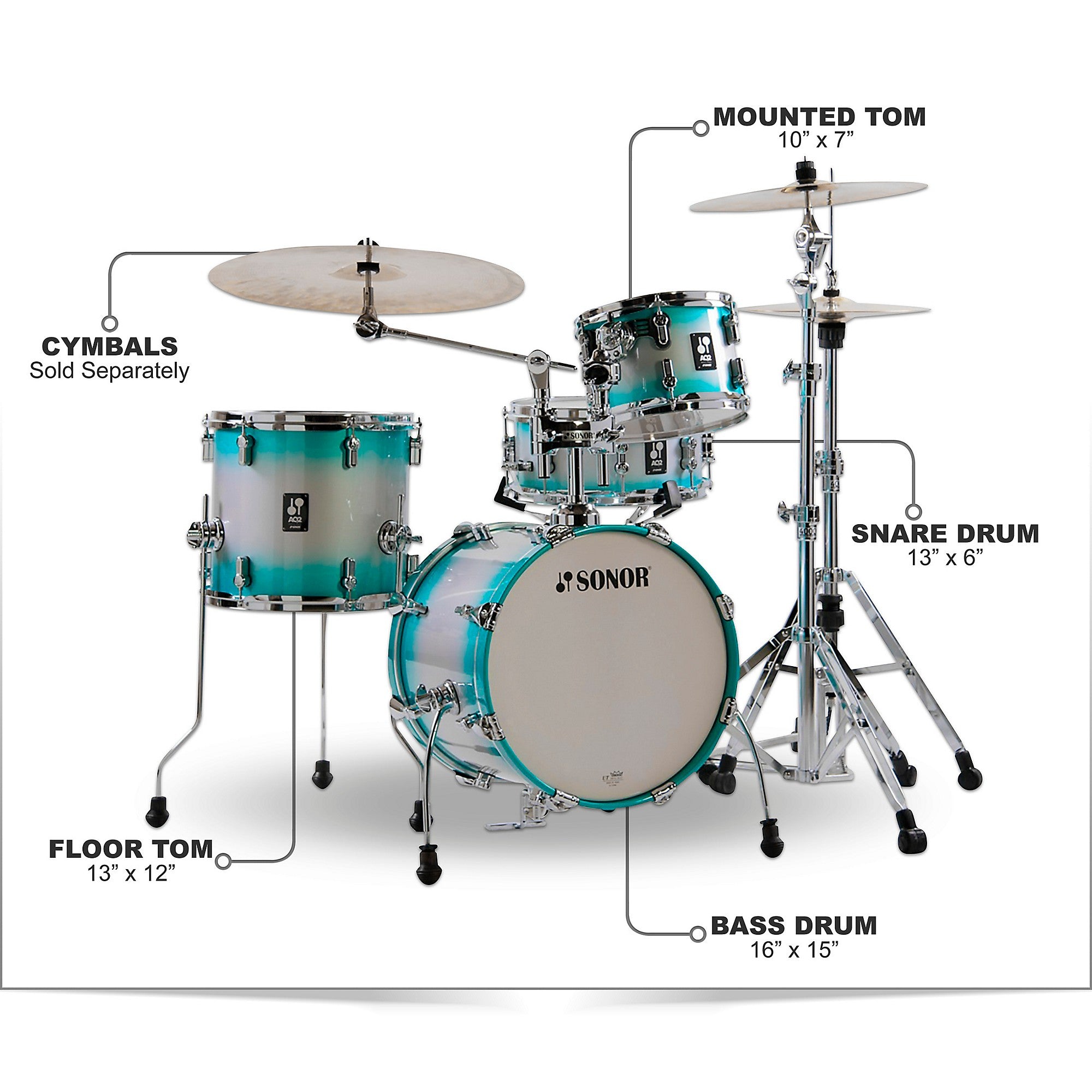 SONOR AQ2 Safari Maple 4-Piece Shell Pack