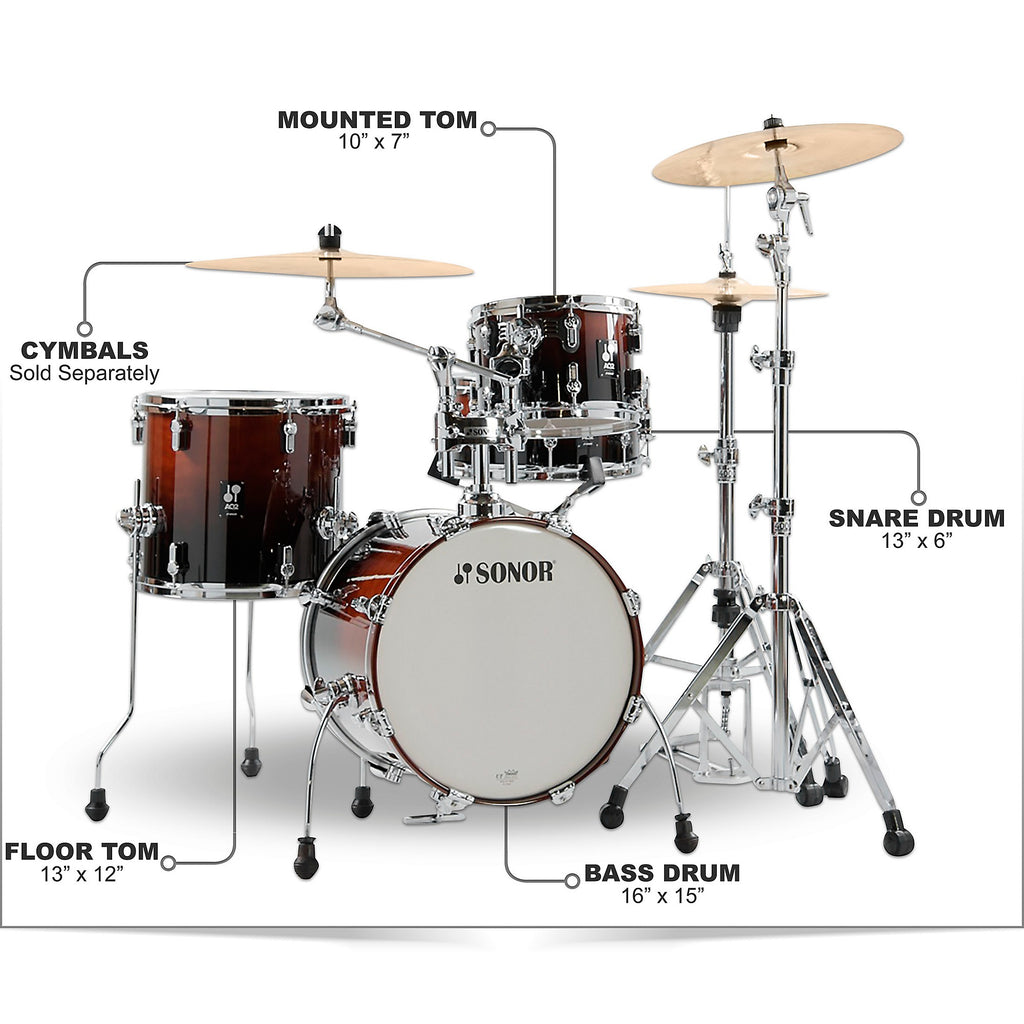 SONOR AQ2 Safari Maple 4-Piece Shell Pack