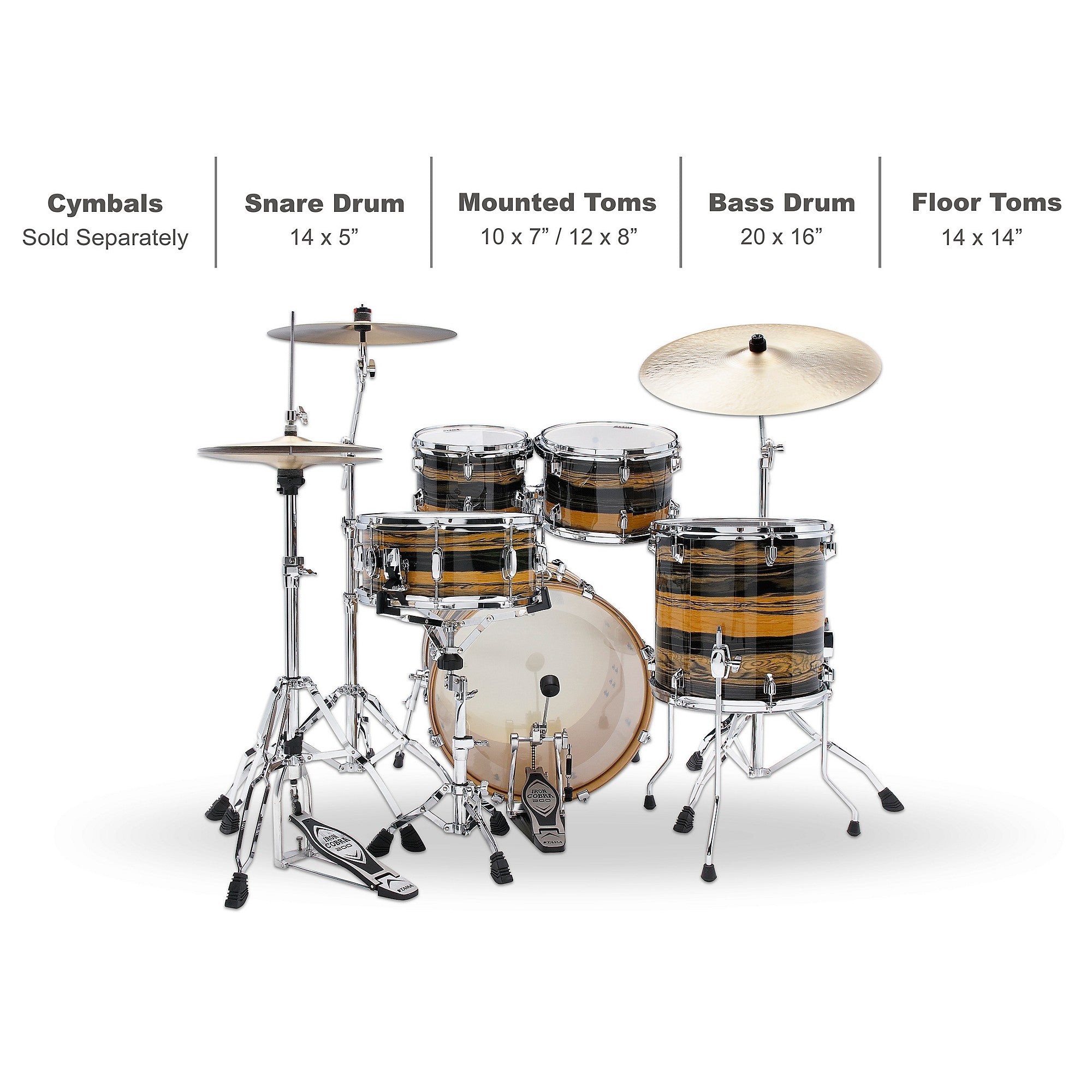 TAMA Superstar Classic 5-Piece Shell Pack With 20-inch Bass Drum