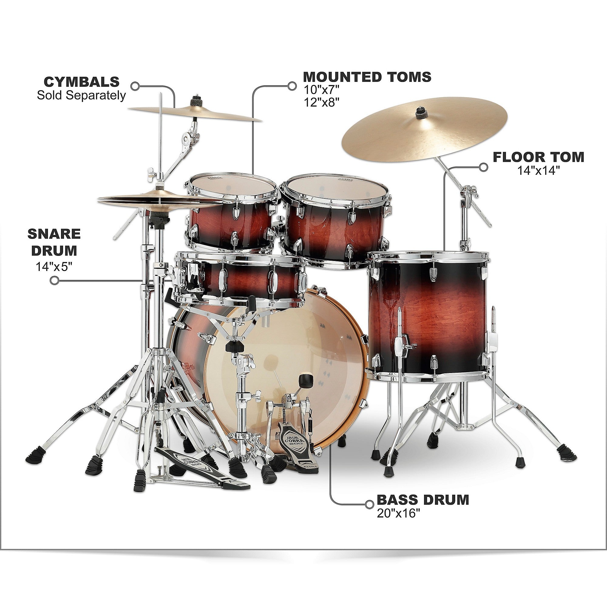 TAMA Superstar Classic 5-Piece Shell Pack With 20-inch Bass Drum