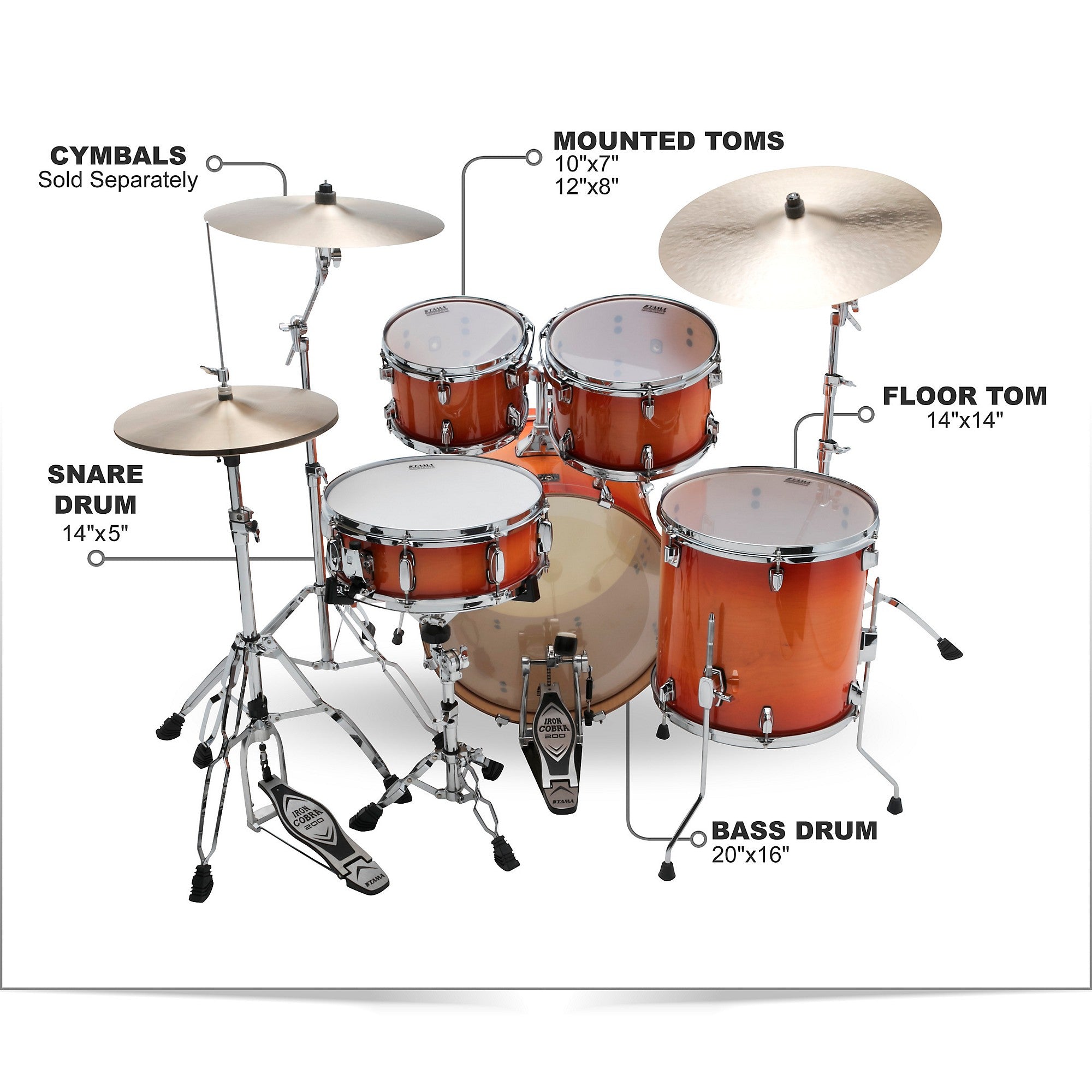 TAMA Superstar Classic 5-Piece Shell Pack With 20-inch Bass Drum