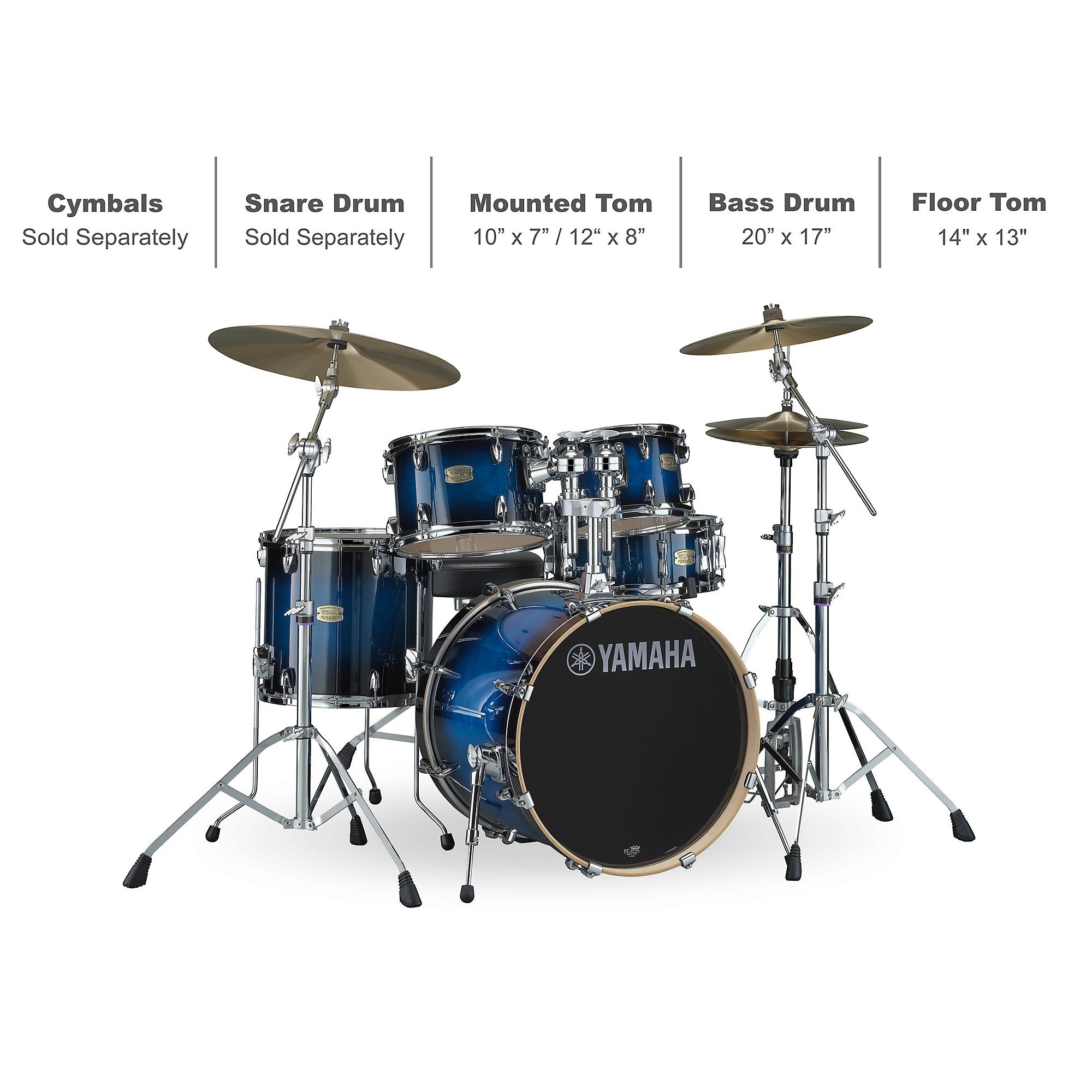 Yamaha Stage Custom Birch 5-Piece Shell Pack With 20-inch Bass Drum