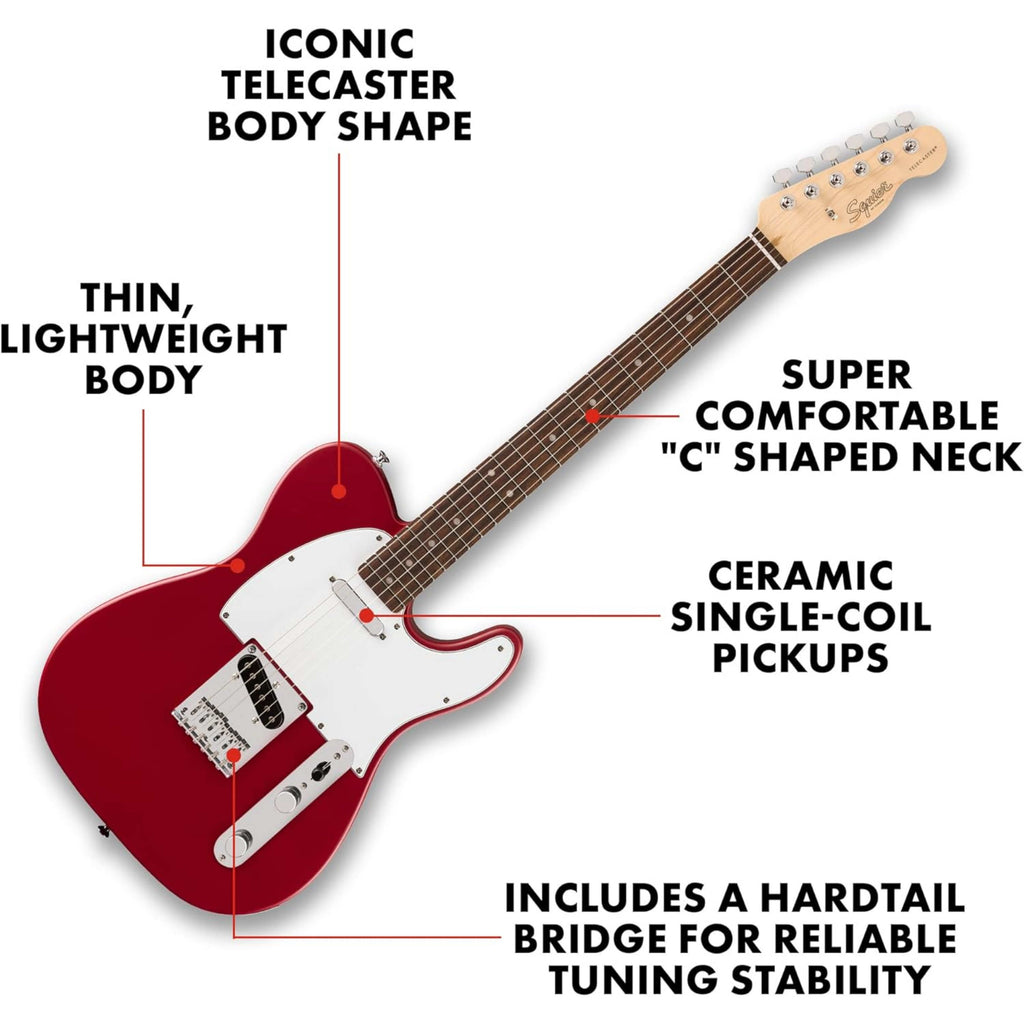 Squier Debut Series Telecaster Electric Guitar Dakota Red