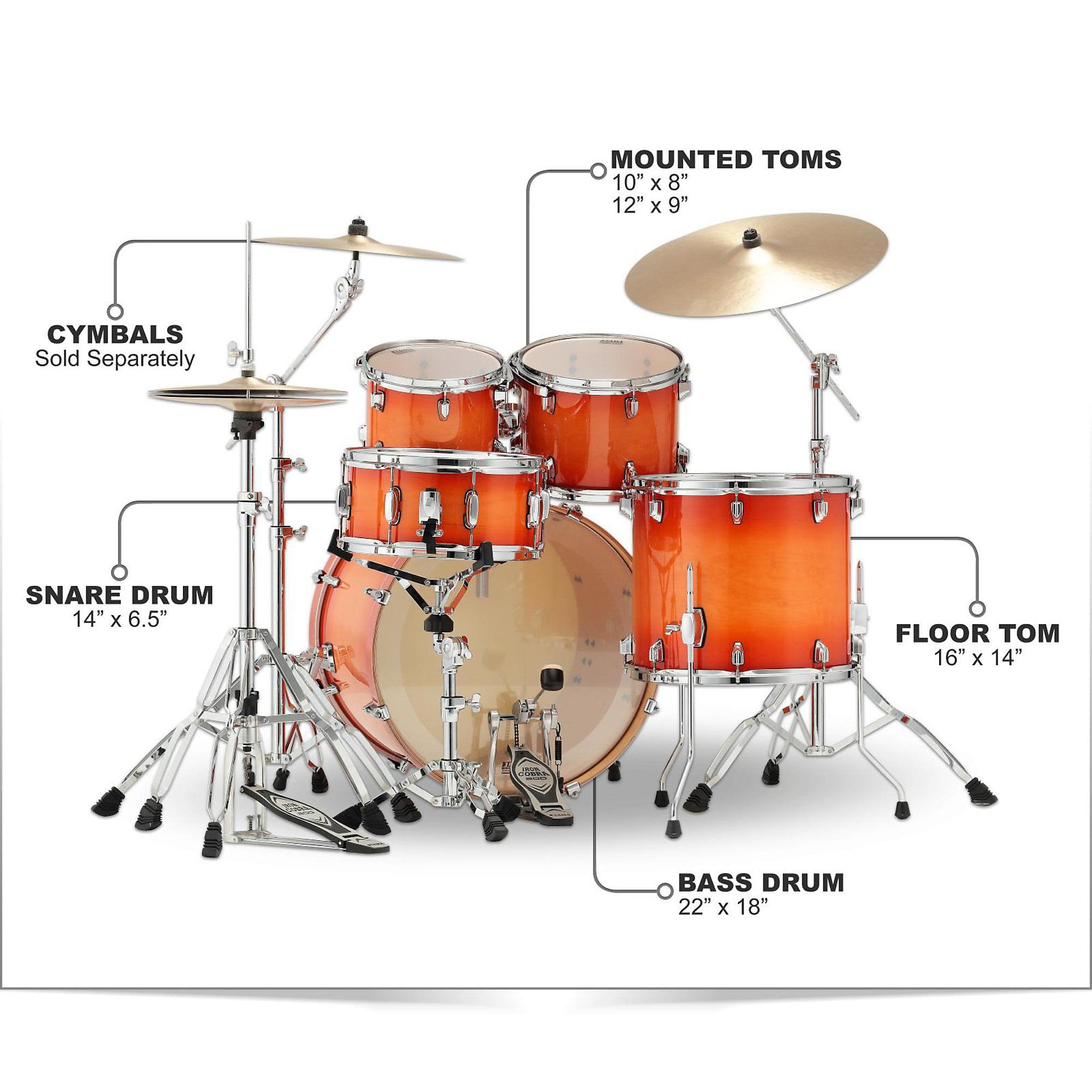 TAMA Superstar Classic 5-Piece Shell Pack With 22-inch Bass Drum