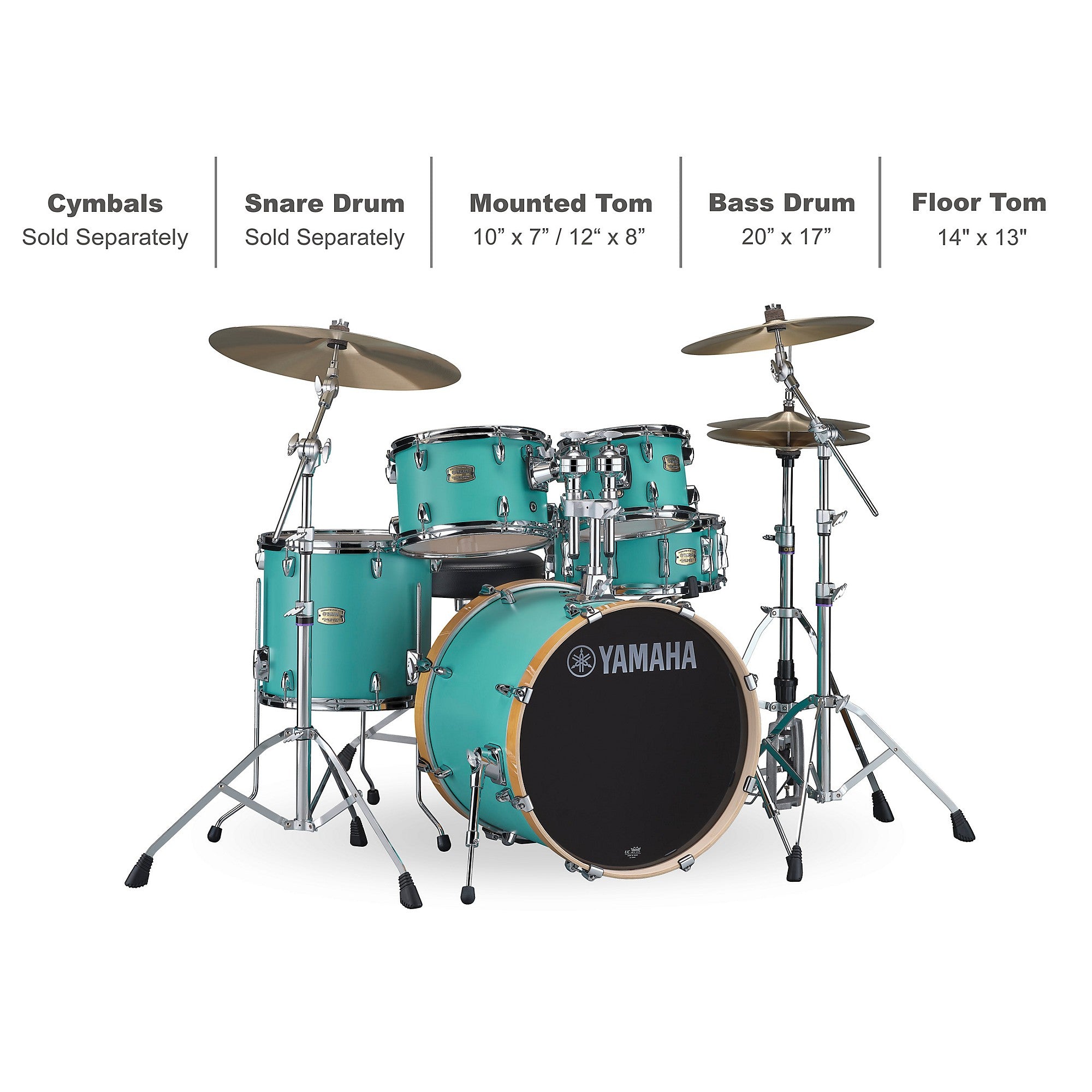 Yamaha Stage Custom Birch 5-Piece Shell Pack With 20-inch Bass Drum