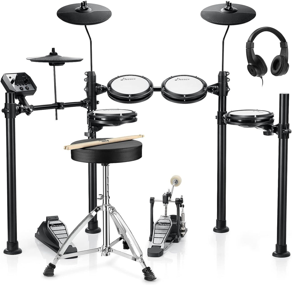 LW Essentials® Premium Electronic Drum Set with Mesh Heads and Bluetooth
