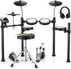LW Essentials® Premium Electronic Drum Set with Mesh Heads and Bluetooth