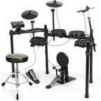 LW Essentials® Premium Electronic Drum Set with Mesh Heads and Bluetooth