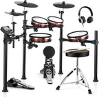 LW Essentials® Premium Electronic Drum Set with Mesh Heads and Bluetooth