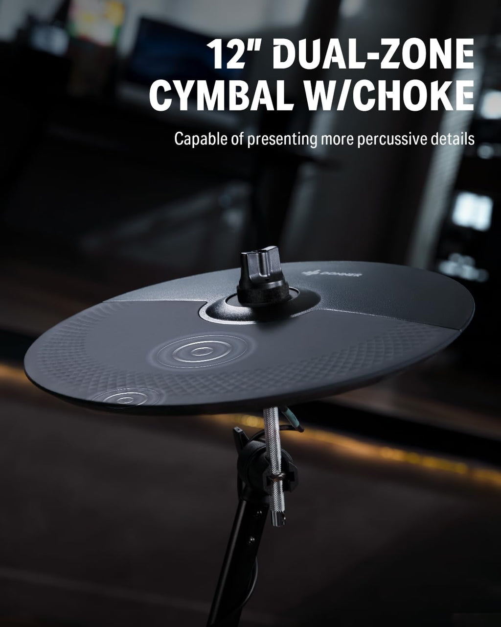 LW Essentials® Premium Electronic Drum Set with Mesh Heads and Bluetooth