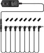 LW Essentials® Basic AC/DC Power Adapter with Daisy Chain Cable - Negative Polarity