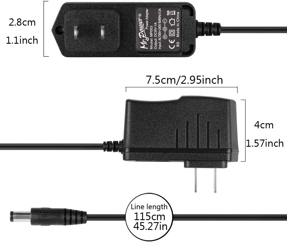 LW Essentials® Basic AC/DC Power Adapter with Daisy Chain Cable - Negative Polarity