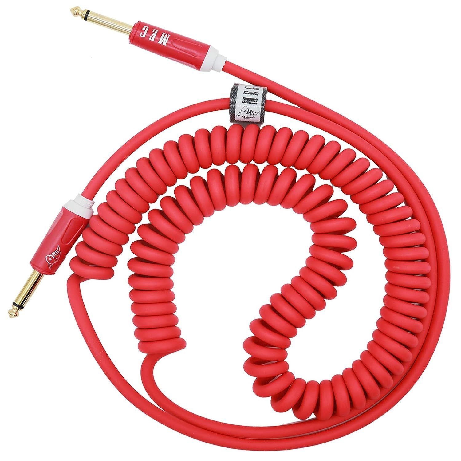 LW Essentials® Basic 1/4 in. Coiled TS Mono Instrument Cable