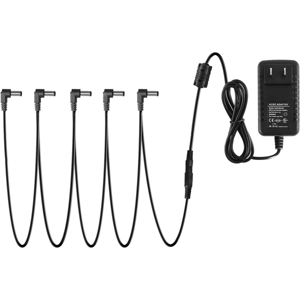 LW Essentials® Basic AC/DC Power Adapter with Daisy Chain Cable - Negative Polarity