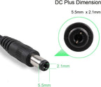 LW Essentials® Basic AC/DC Power Adapter with Daisy Chain Cable - Negative Polarity