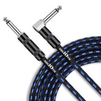 LW Essentials® Basic 1/4 in. Standard/Braided TS Mono Instrument Cable (Straight + Right-Angle)