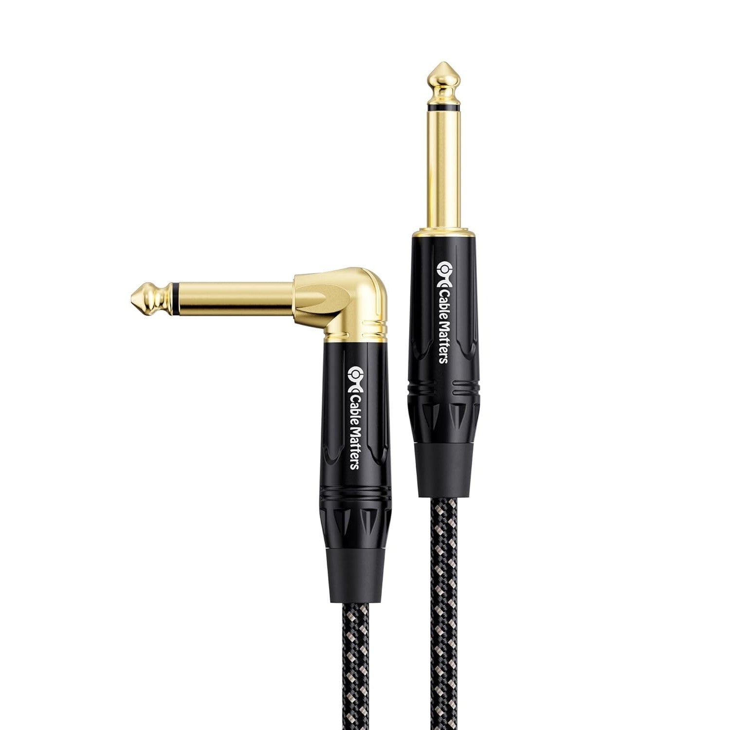 LW Essentials® Basic 1/4 in. Standard/Braided TRS Instrument Cable (Straight + Right-Angle)