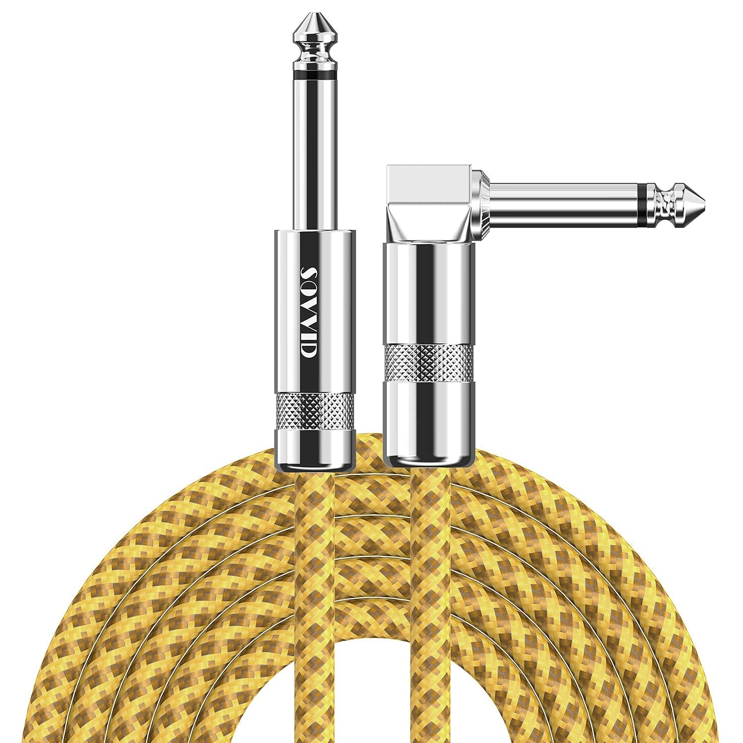 LW Essentials® Basic 1/4 in. Standard/Braided TS Mono Instrument Cable (Straight + Right-Angle)