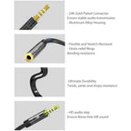 LW Essentials® Basic 3.5mm Combo Audio Adapter Splitter Cable