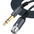 LW Essentials® Basic XLR Female to 1/4 in. Male TRS Stereo Cable