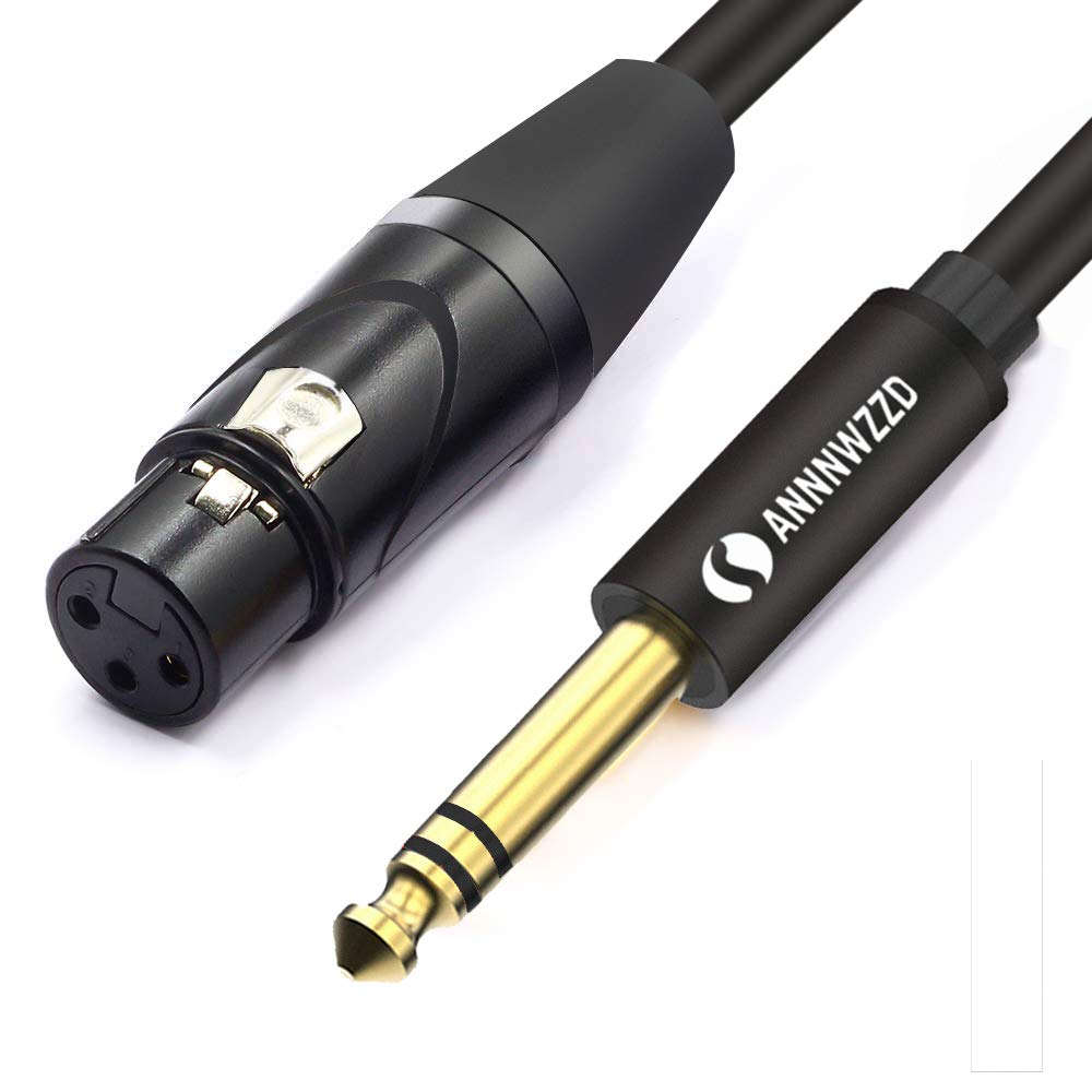 LW Essentials® Basic XLR Female to 1/4 in. Male TRS Stereo Cable