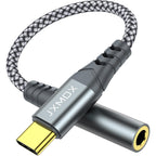 LW Essentials® Basic 3.5mm Female to USB C Audio Adapter Cable
