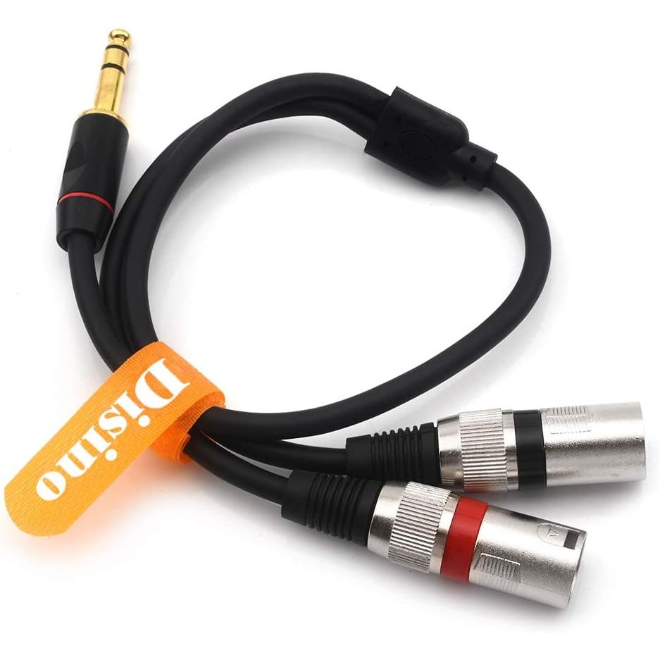 LW Essentials® Basic Dual XLR Male to 1/4 in. Male TRS Stereo Cable