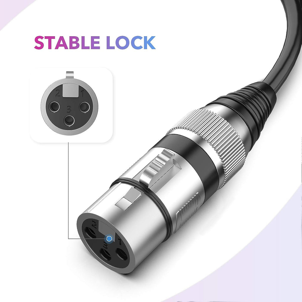LW Essentials® Basic XLR Female to 1/4 in. Male TS Mono Cable