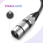 LW Essentials® Basic XLR Female to 1/4 in. Male TS Mono Cable