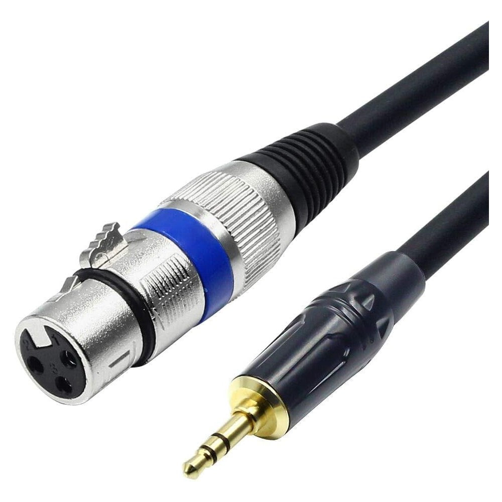 LW Essentials® Basic XLR Female to 3.5mm Male TRS Stereo Cable