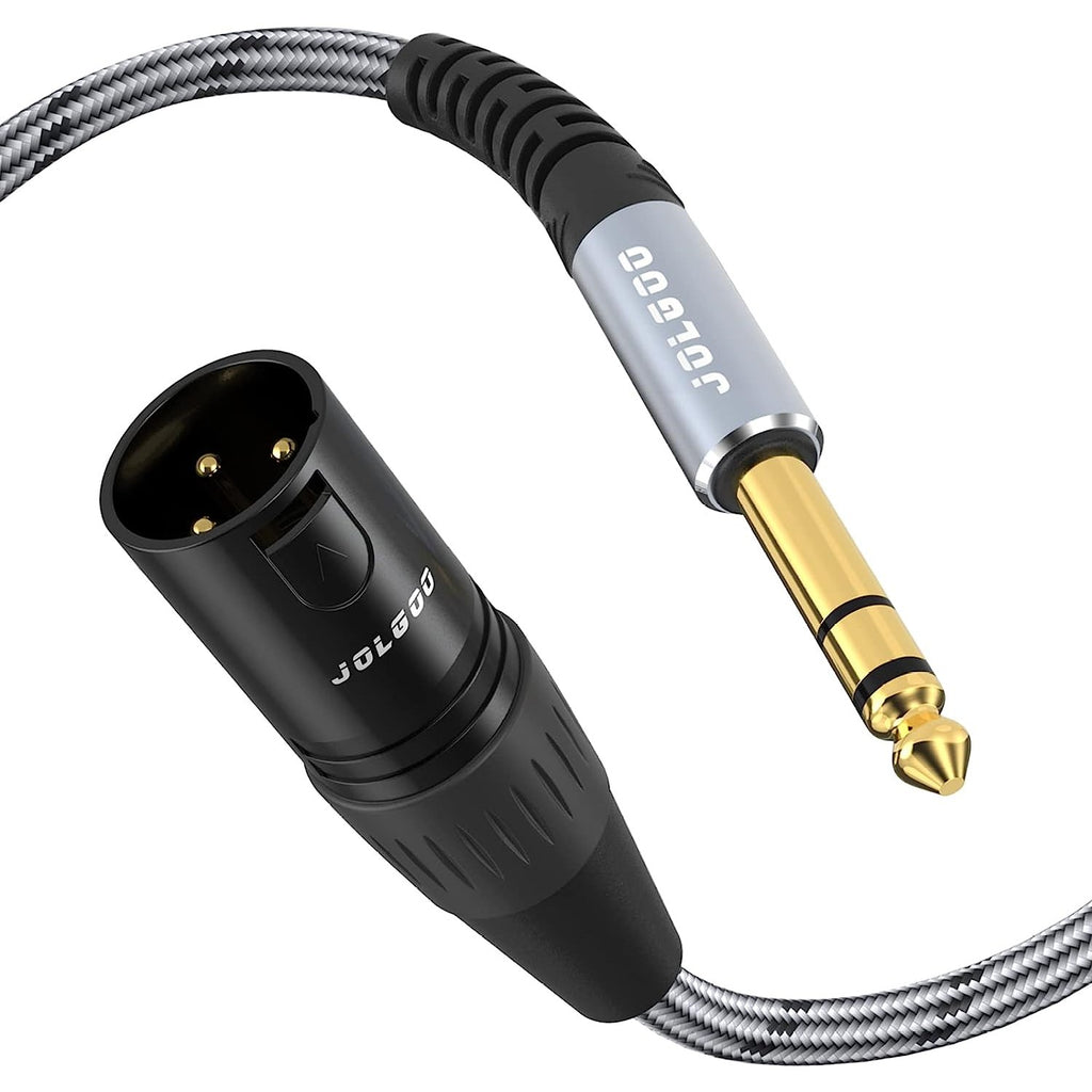 LW Essentials® Basic XLR Male to 1/4 in. Male TRS Stereo Cable