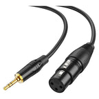 LW Essentials® Basic XLR Female to 3.5mm Male TRS Stereo Cable