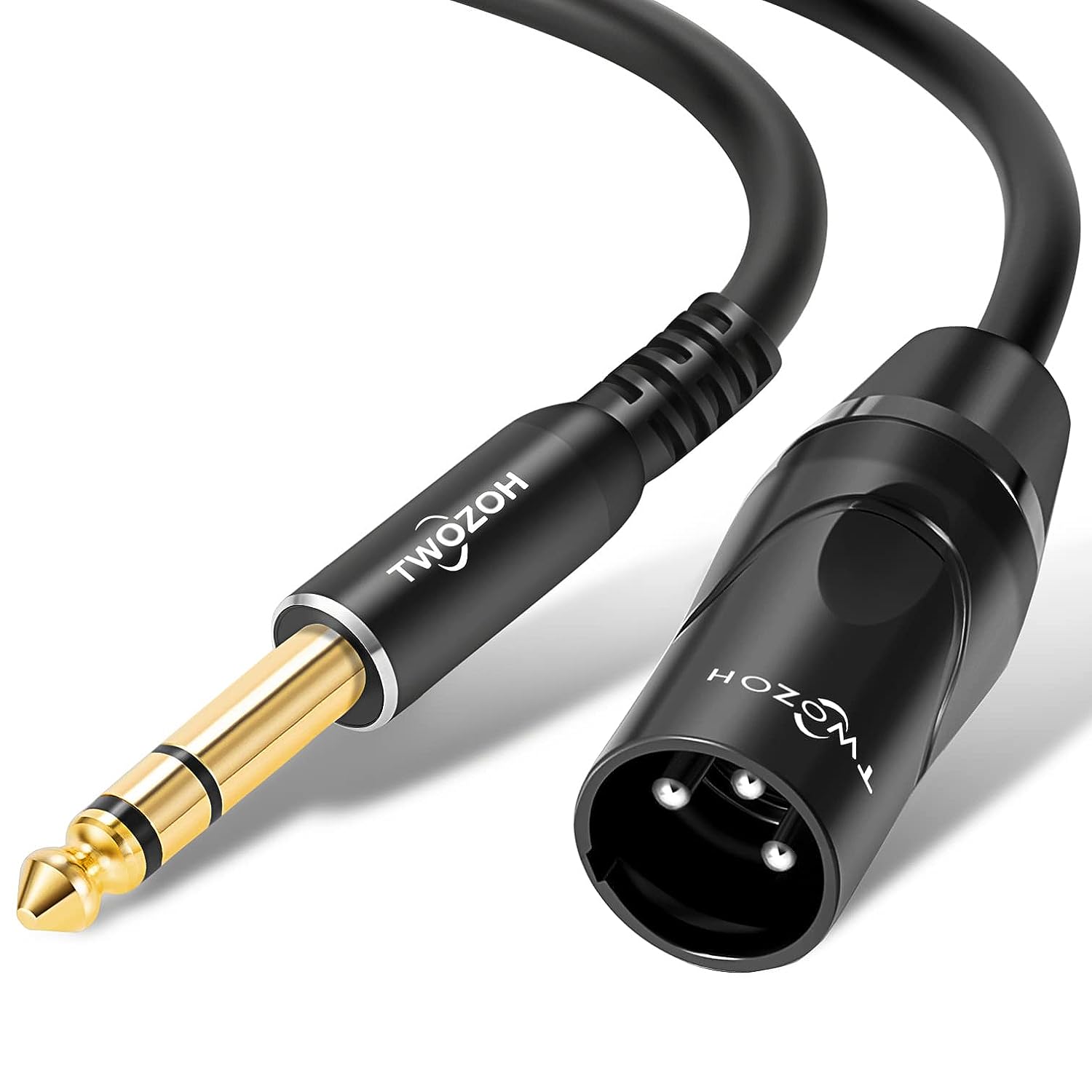 LW Essentials® Basic XLR Male to 1/4 in. Male TRS Stereo Cable