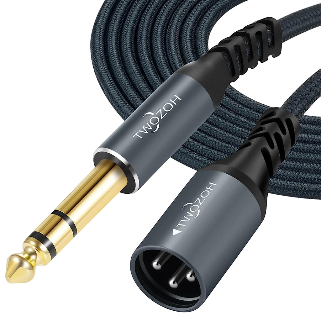 LW Essentials® Basic XLR Male to 1/4 in. Male TRS Stereo Cable
