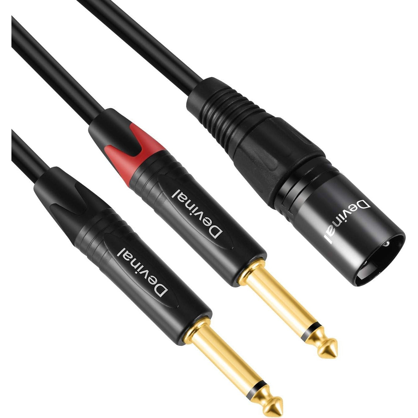 LW Essentials® Basic XLR Male to Dual 1/4 in. Male TS Mono Cable
