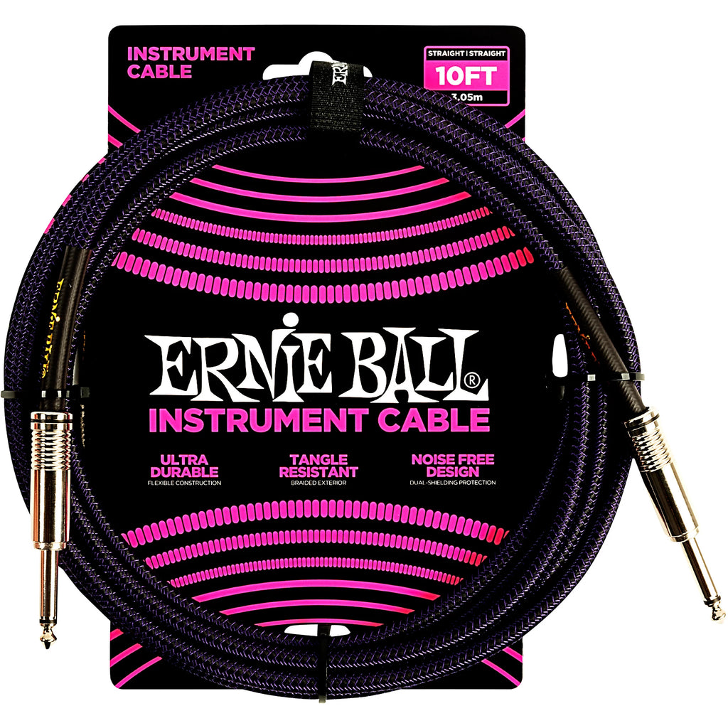 Prestige Picks® 1/4 in. Braided TS Mono Instrument Cable - Black